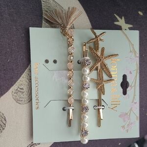 Gold and Pearl Hair Accessories Set by lonna & lilly